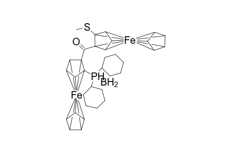 (Sp)-[2-(1-Boranato-1,1-dicyclohexylphosphanyl)ferrocenyl]-(Sp)-[2-(methylsulfanyl)ferrocenyl]methanone