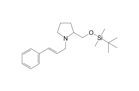 tert-butyl-dimethyl-[[1-[(E)-3-phenylprop-2-enyl]pyrrolidin-2-yl]methoxy]silane