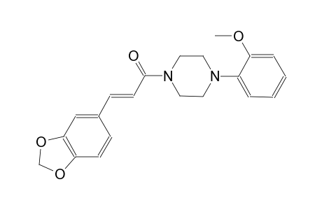 1-[(2E)-3-(1,3-benzodioxol-5-yl)-2-propenoyl]-4-(2-methoxyphenyl)piperazine