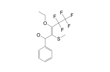 (E)-2-ETHOXY-1,1,1,2,2-PENTAFLUORO-4-(METHYLTHIO)-5-PHENYLPENT-3-EN-5-OL