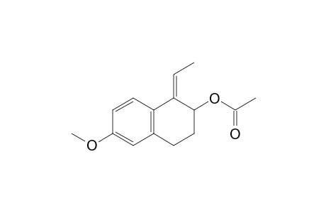 Acetic acid 1-eth-(Z)-ylidene-6-methoxy-1,2,3,4-tetrahydro-naphthalen-2-yl ester