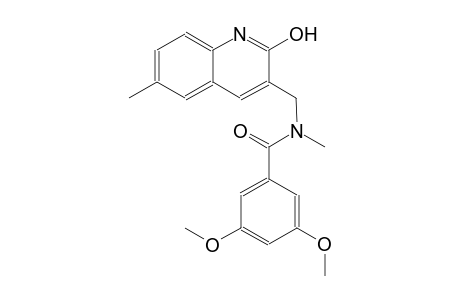 N-[(2-hydroxy-6-methyl-3-quinolinyl)methyl]-3,5-dimethoxy-N-methylbenzamide
