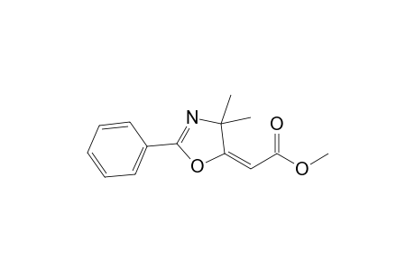 (2E)-2-(4,4-dimethyl-2-phenyl-2-oxazolin-5-ylidene)acetic acid methyl ester