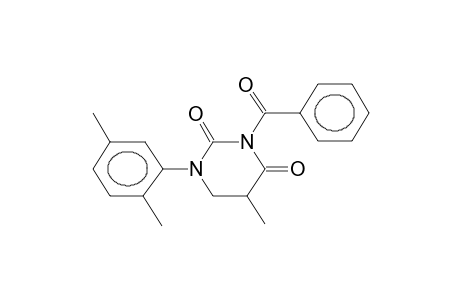 3-BENZOYL-1-(2,5-DIMETHYLPHENYL)-5-METHYLDIHYDRO-2,4(1H,3H)PYRIMIDINDIONE (C-N ISOMER 1)