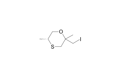 (5R)-2-(Iodomethyl)-2,5-dimethyl-1,4-oxathiane