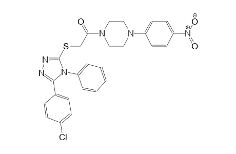 piperazine, 1-[[[5-(4-chlorophenyl)-4-phenyl-4H-1,2,4-triazol-3-yl]thio]acetyl]-4-(4-nitrophenyl)-