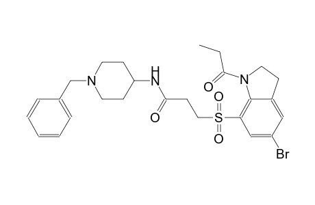 propanamide, 3-[[5-bromo-2,3-dihydro-1-(1-oxopropyl)-1H-indol-7-yl]sulfonyl]-N-[1-(phenylmethyl)-4-piperidinyl]-