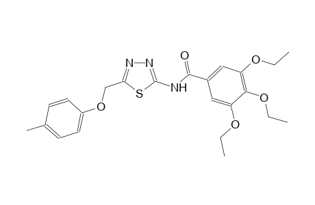 3,4,5-triethoxy-N-{5-[(4-methylphenoxy)methyl]-1,3,4-thiadiazol-2-yl}benzamide