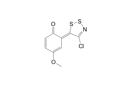 2,4-Cyclohexadien-1-one, 6-(4-chloro-5H-1,2,3-dithiazol-5-yliden)-4-methoxy-