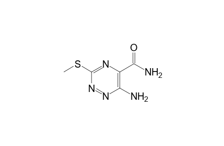 6-Amino-3-(methylthio)-1,2,4-triazine-5-carboxamide