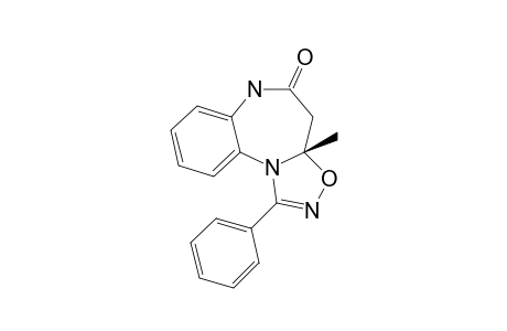 3A-METHYL-3A,4-DIHYDRO-1-PHENYL-[1,2,4]-OXADIAZOLO-[5,4-D]-[1,5]-BENZODIAZEPIN-5(6H)-ONE