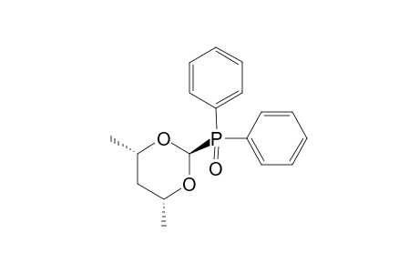 trans-2-Diphenylphosphinoyl-c-4,c-6-dimethyl-1,3-dioxane