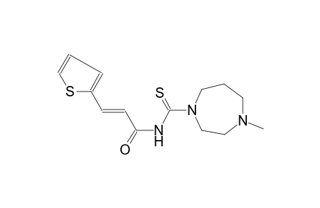 (2E)-N-[(4-methylhexahydro-1H-1,4-diazepin-1-yl)carbothioyl]-3-(2-thienyl)-2-propenamide
