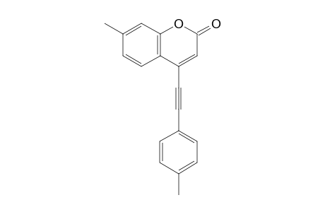 7-methyl-4-(p-tolylethynyl)-2H-chromen-2-one