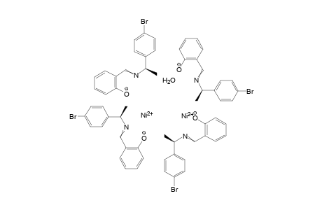 Mu-Aqua-tetrakis[(R)-N-1-(4-bromophenyl)ethylsalicylaldiminato]dinickel(II)