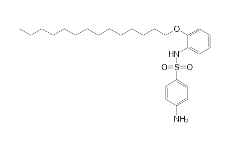 Benzenesulfonamide, 4-amino-N-[2-(tetradecyloxy)phenyl]-