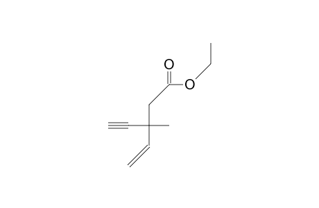 Ethyl 3-methyl-3-vinyl-pentynoate