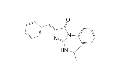 (5Z)-3-phenyl-5-(phenylmethylene)-2-(propan-2-ylamino)-4-imidazolone