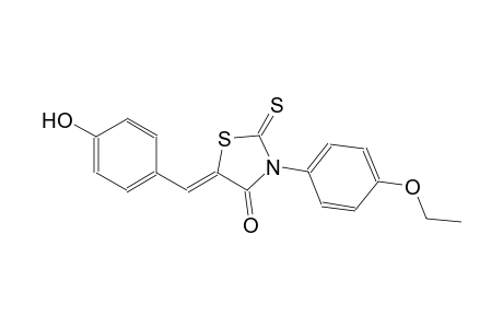 (5Z)-3-(4-ethoxyphenyl)-5-(4-hydroxybenzylidene)-2-thioxo-1,3-thiazolidin-4-one