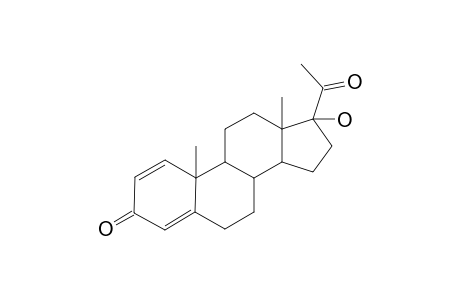 Pregna-1,4-diene-3,20-dione, 17-hydroxy-