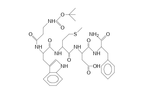 N-T-Butoxycarbonyl-B-alanyl-L-tryptophyl-L-methionyl-L-aspartyl-L-phenylalanine amide