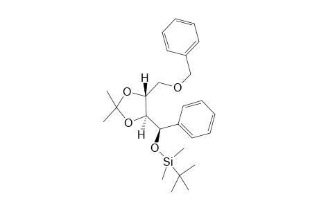 (4R)-4-tert-Butyldimethylsiloxy-4-phenyl-2S,3S-O-isopropylidenebutyl benzyl ether