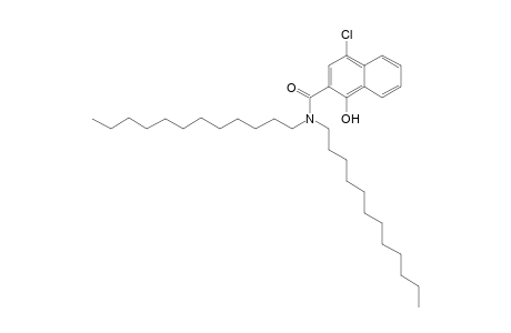 2-Naphthalenecarboxamide, 4-chloro-N,N-didodecyl-1-hydroxy-