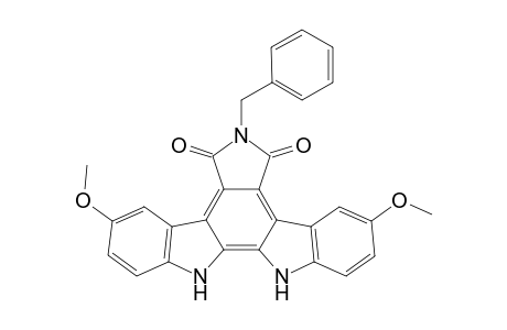 3,9-Dimethoxy-12,13-dihydro-5H-indolo[2,3-a]pyrrolo[3,4-c]carbazole-6-benzyl-5,7(6H)-dione