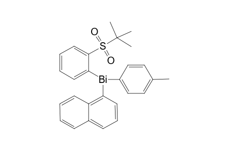 tert-Butyl 2-[(4-methylphenyl)(1-naphthyl)bismuthino]phenyl sulfone