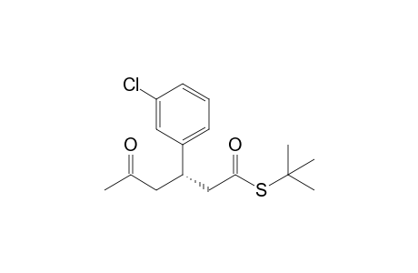 S-tert-Butyl (S)-5-Oxo-3-(3-chlorophenyl)hexanethioate