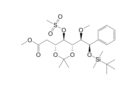 Methyl 2-((4R,5R,6S)-6-{(1R,2R)-2-[(tert-Butyldimethylsilyl)oxy]-1-methoxy-2-phenylethyl}-2,2-dimethyl-5-[(methylsulfonyl)oxy]-1,3-dioxan-4-yl)acetate