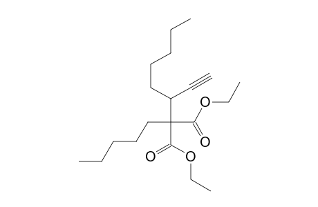 2-(1-Ethynylhexyl)-2-pentylmalonic acid diethyl ester