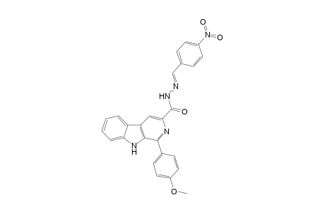1-(4-Methoxyphenyl)-N'-(4-nitrobenzylidene)-9H-pyrido[3,4-b]indole-3-carbohydrazide