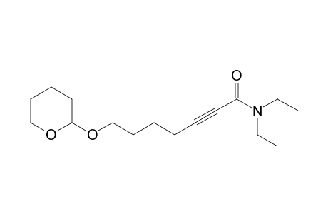N,N-Diethyl 7-(tetrahydropyranyloxy)hept-2-ynamide
