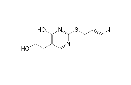 5-(2-hydroxyethyl)-2-(3-iodanylprop-2-ynylsulfanyl)-6-methyl-1H-pyrimidin-4-one