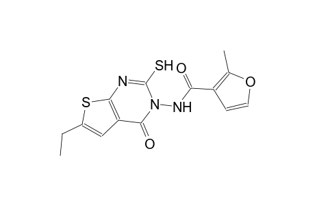 N-(6-ethyl-4-oxo-2-sulfanylthieno[2,3-d]pyrimidin-3(4H)-yl)-2-methyl-3-furamide