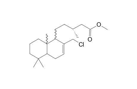 2-(Chloromethyl)-1-[4'-(methoxycarbonyl)-3'-methylbutyl]-3-oxo-5,5,9-trimethyl-1,4,5,6,7,8,9,10-octahydronaphthalene