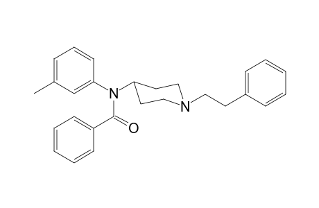 N-(3-Methylphenyl)-N-[1-(2-phenylethyl)piperidin-4-yl]benzamide