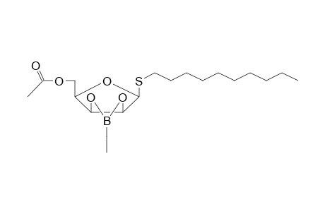 (4-decylsulfanyl-2-ethyl-3a,4,6,6a-tetrahydrofuro[3,4-d][1,3,2]dioxaborol-6-yl)methyl acetate