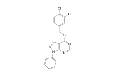 4-[(3,4-dichlorobenzyl)sulfanyl]-1-phenyl-1H-pyrazolo[3,4-d]pyrimidine