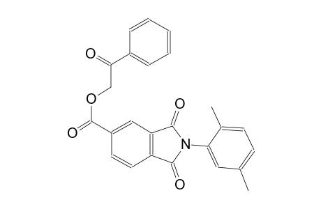 1H-isoindole-5-carboxylic acid, 2-(2,5-dimethylphenyl)-2,3-dihydro-1,3-dioxo-, 2-oxo-2-phenylethyl ester