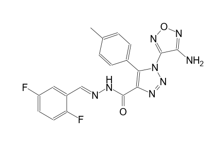 1-(4-amino-1,2,5-oxadiazol-3-yl)-N'-[(E)-(2,5-difluorophenyl)methylidene]-5-(4-methylphenyl)-1H-1,2,3-triazole-4-carbohydrazide