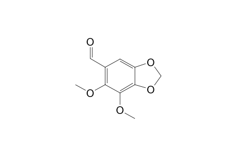 1,3-Benzodioxole-5-carboxaldehyde, 6,7-dimethoxy-