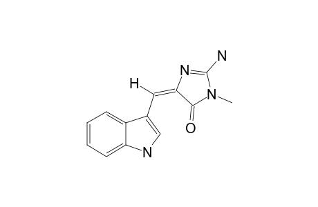 (E)-2-AMINO-3,5-DIHYDRO-5-[(1H-INDOL-3-YL)-METHYLIDENE]-3-METHYL-4H-IMIDAZOL-4-ONE;2'-DIMETHYLAPLYSINOPSIN
