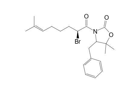 (S)-(-)-4-Benzyl-3-(2-bromo-7-methyloct-6-enoyl)-5,5-dimethyloxazolidin-2-one