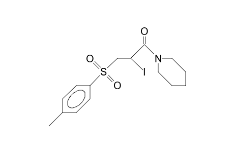 N-(2-Iodo-3-[4-tolyl-sulfonyl]-propionyl)-piperidine