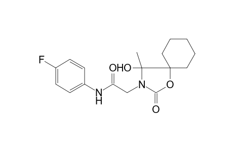 1-Oxa-3-azaspiro[4.5]decane-3-acetamide, N-(4-fluorophenyl)-4-hydroxy-4-methyl-2-oxo-