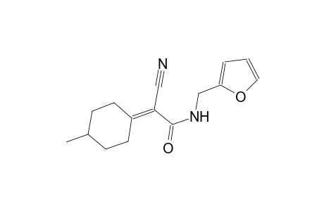 2-cyano-N-(2-furylmethyl)-2-(4-methylcyclohexylidene)acetamide