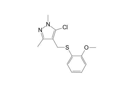 5-Chloro-1,3-dimethyl-4-[(2-methoxyphenyl)thiomethyl]-1H-pyrazole