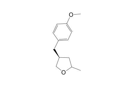 [(2.alpha. and 2.beta.),4.beta.]-4-(4'-Methoxybenzyl)-2-methyltetrahydrofuran